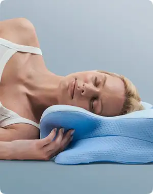 Side sleeping on the butterfly pillow