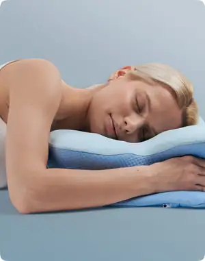 Stomach sleeping on the butterfly pillow